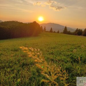 Janosikove Diery, zachód słońca na zakończenie wycieczki